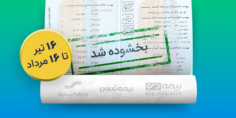 بخشودگی دیرکرد جرایم بیمه شخص ثالث (تیر و مرداد ۱۴۰۴)