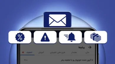 قابلیت دسته‌بندی پیام‌های داخل اپلیکیشن