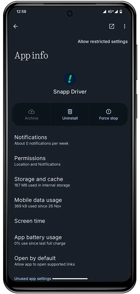 راهنمای فعال‌سازی دسترسی‌های ضروری در اپلیکیشن رانندگان اسنپ باشگاه رانندگان اسنپ